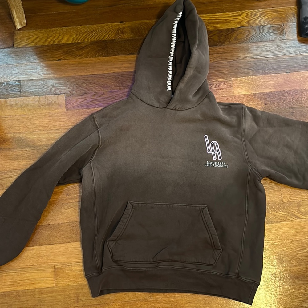 Madhappy Brown LA Logo Hoodie